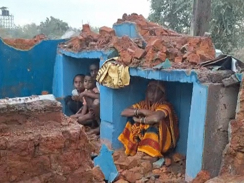 Nakti village protest after bulldozer action in Raipur